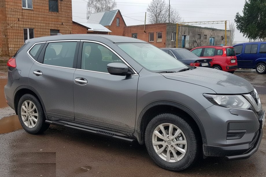 Nissan X-trail T32/Rogue 2014-2021 Tevi Laterale Black (2 buc, Otel Inoxidabil) Foto 5