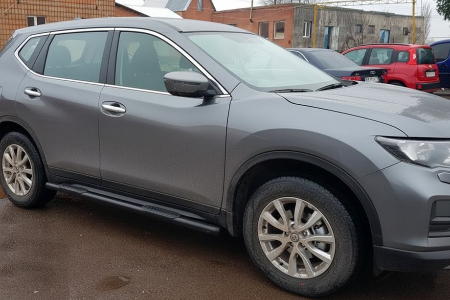 Nissan X-trail T32/Rogue 2014-2021 Tevi Laterale Black (2 buc, Otel Inoxidabil) Foto 4