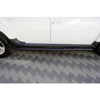 Bare Laterale BB002 Negru (2 buc, Otel Inoxidabil) Dacia Duster 2018-2024 foto 2