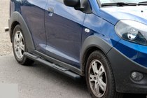 Chery Beat 2009-2015 Bare Laterale Black (2 buc, Otel Inoxidabil) foto 2