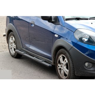 Bare Laterale Black (2 buc, Otel Inoxidabil) Chery Beat 2009-2015 foto 2