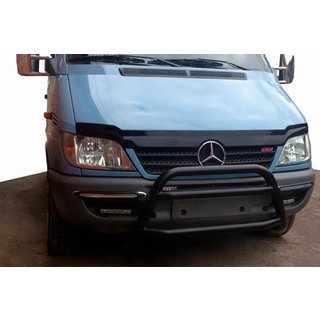 Bullbar WT022 Negru (Otel Inoxidabil) Mercedes Sprinter W901/902/903/904/905 1995–2006 foto 1