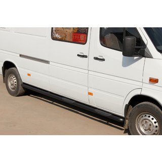 Bare Laterale Black (2 buc, Otel Inoxidabil) Mercedes Sprinter W901/902/903/904/905 1995–2006 foto 1