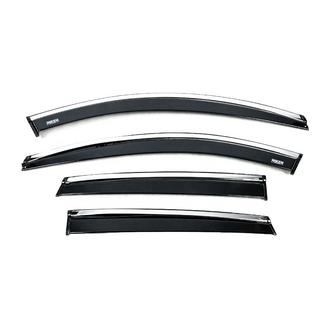 Deflectoare geamuri cu ornament cromat (4 buc, Niken) foto 1