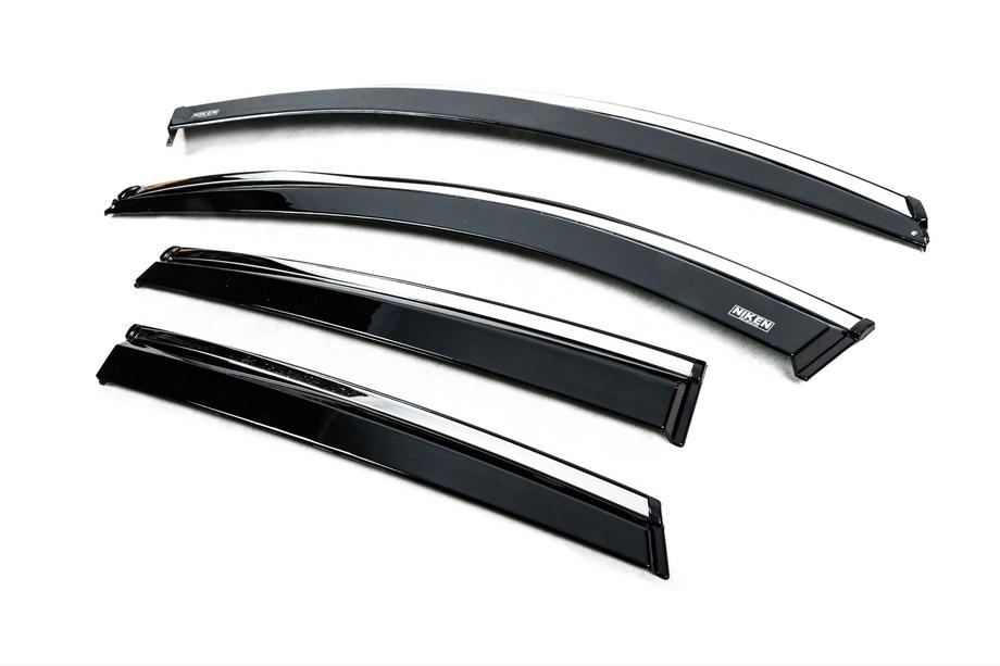 Ford Kuga/Escape 2019- Deflectoare geamuri cu ornament cromat (4 buc, Niken) Foto 2