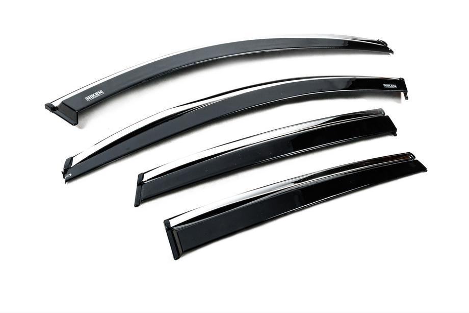 Ford Kuga/Escape 2019- Deflectoare geamuri cu ornament cromat (4 buc, Niken) Foto 3