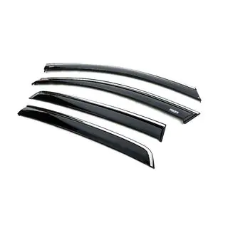 Deflectoare geamuri cu ornament cromat (HB, 4 buc, Niken) foto 3