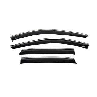 Deflectoare geamuri cu ornament cromat (4 buc, Niken) Nissan Qashqai 2021- foto 1