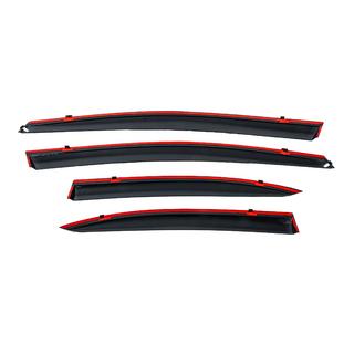 Deflectoare geamuri cu ornament cromat (4 buc, Niken) Honda Civic Sedan VIII 2006-2011 foto 4