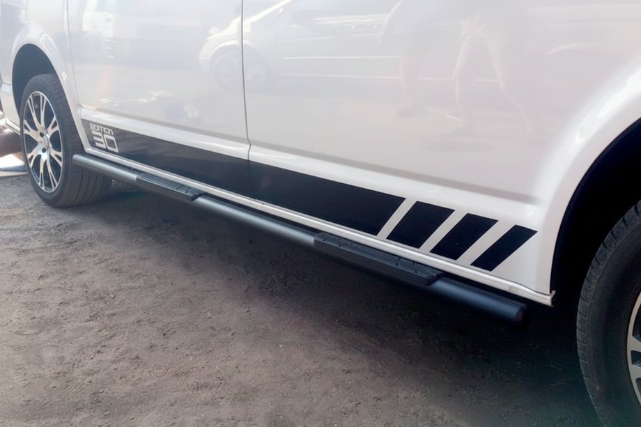 Volkswagen T5 2010-2015 Bare Laterale Black (2 buc, inox) Foto 3