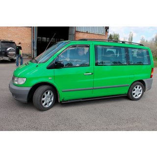 Bare Laterale Black (2 buc, Otel Inoxidabil) Mercedes Vito W638 1996-2003 foto 2