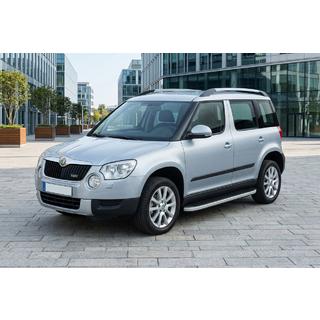 Praguri Laterale Tayga Grey (2 buc, Aluminiu) Skoda Yeti 2009-2017 foto 1