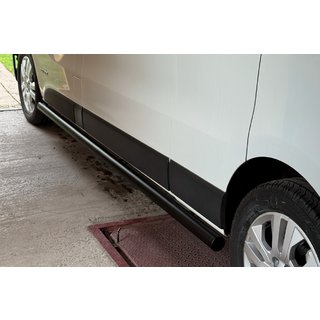 Bare Laterale BB002 Negru (2 buc, Otel Inoxidabil) Fiat Talento 2016- foto 2