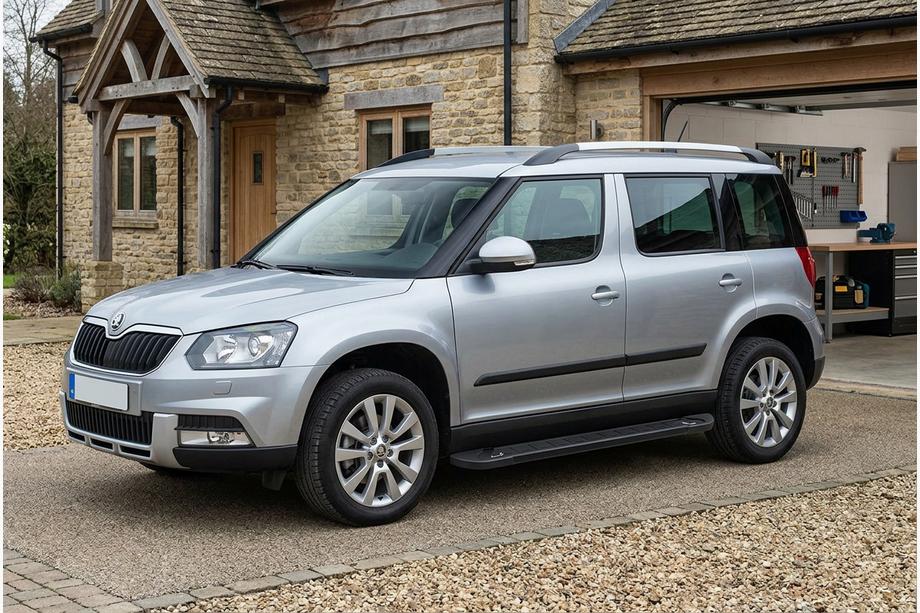 Skoda Yeti 2009-2017 Praguri Laterale RedLine Black (2 buc, Aluminiu) Image