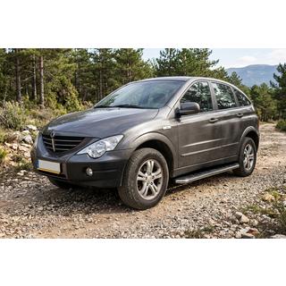Praguri Laterale Maydos V1 (2 buc, Aluminiu si Otel Inoxidabil) SsangYong Action 2005-2018 foto 1