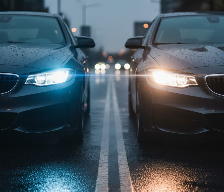 Care faruri lumineaza mai bine: Xenon sau LED?