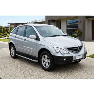 Praguri Laterale Tayga Grey (2 buc, Aluminiu) SsangYong Action 2005-2018 foto 1