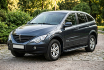 SsangYong Action 2005-2018 Praguri Laterale RedLine Black (2 buc, Aluminiu) foto 1