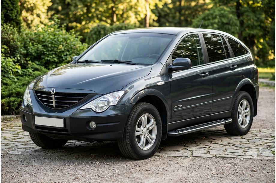 SsangYong Action 2005-2018 Praguri Laterale RedLine Black (2 buc, Aluminiu) Image