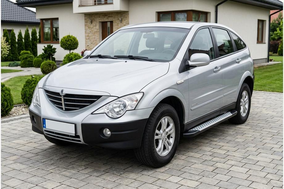 SsangYong Action 2005-2018 Praguri laterale Allmond Grey (2 buc, aluminiu) Image