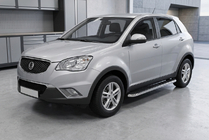 SsangYong Korando 2010-2019 Praguri Laterale Maydos V1 (2 buc, Aluminiu si Otel Inoxidabil) foto 1
