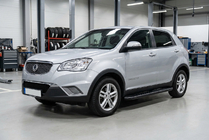 SsangYong Korando 2010-2019 Praguri Laterale Bosphorus Black (2 buc, Aluminiu) foto 1