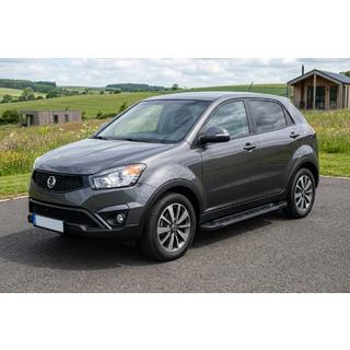 Praguri Laterale RedLine Black (2 buc, Aluminiu) SsangYong Korando 2010-2019 foto 1