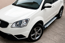 SsangYong Korando 2010-2019 Praguri laterale Allmond Grey (2 buc, aluminiu) foto 1