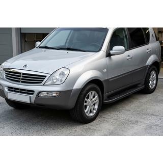 Praguri Laterale Bosphorus Black (2 buc, Aluminiu) SsangYong Rexton I 2001-2017 foto 1