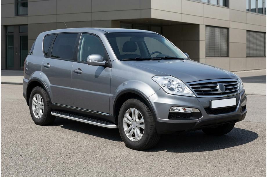 SsangYong Rexton I 2001-2017 Praguri Laterale Tayga Grey (2 buc, Aluminiu) Image