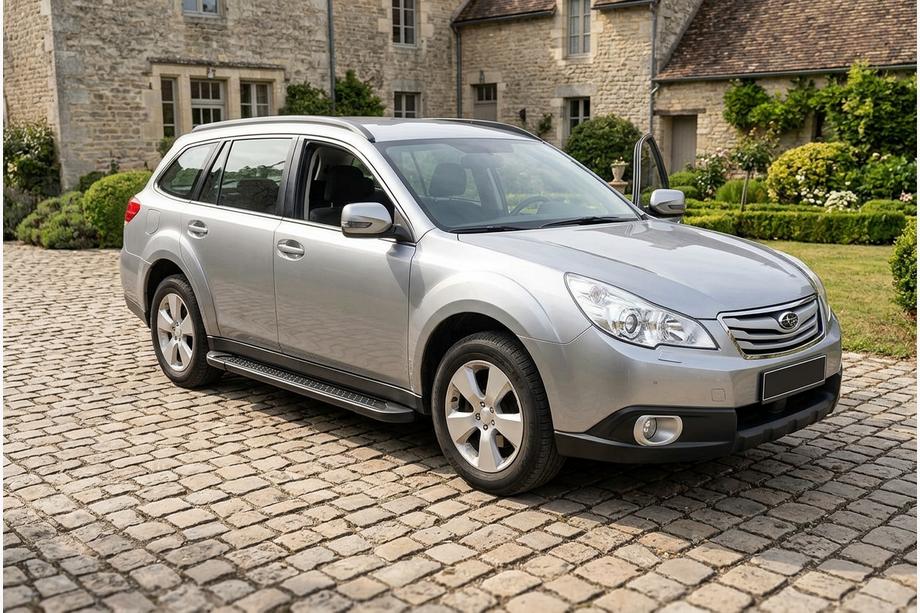 Subaru Outback 2009-2014 Praguri Laterale Allmond Black (2 buc, Aluminiu) Image