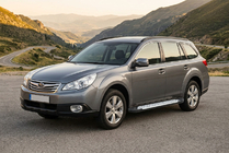 Subaru Outback 2009-2014 Praguri laterale Allmond Grey (2 buc, aluminiu) foto 1