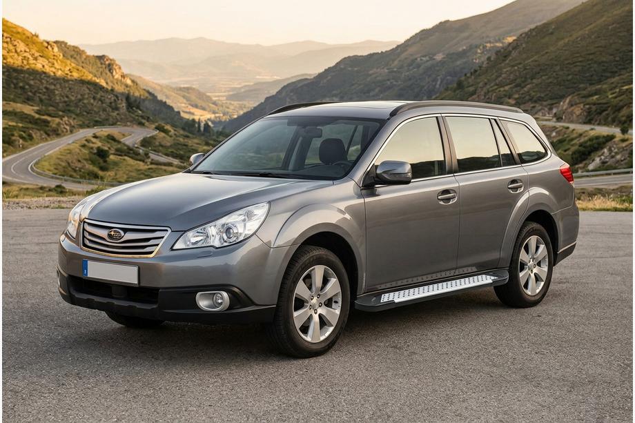 Subaru Outback 2009-2014 Praguri laterale Allmond Grey (2 buc, aluminiu) Image