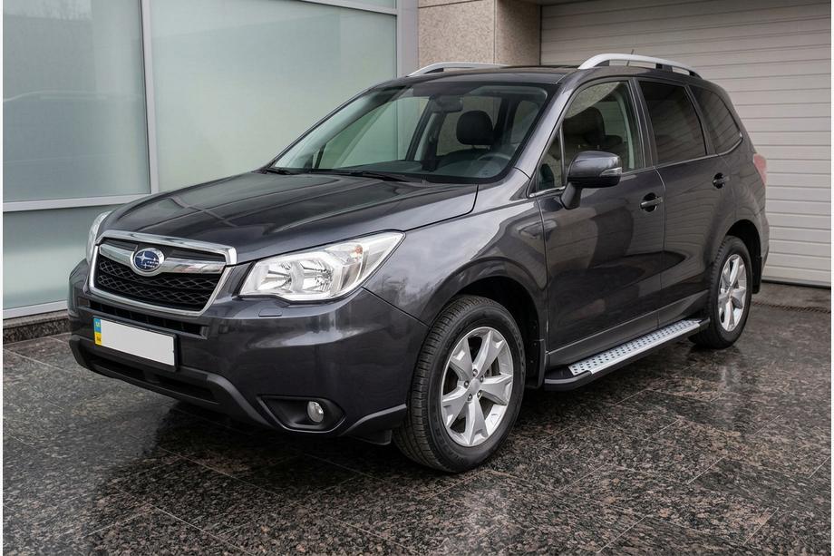 Subaru Forester 2013-2018 Praguri laterale Allmond Grey (2 buc, aluminiu) Image