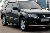 Suzuki Grand Vitara 2005-2017 Praguri Laterale Allmond Black (2 buc, Aluminiu) foto 1