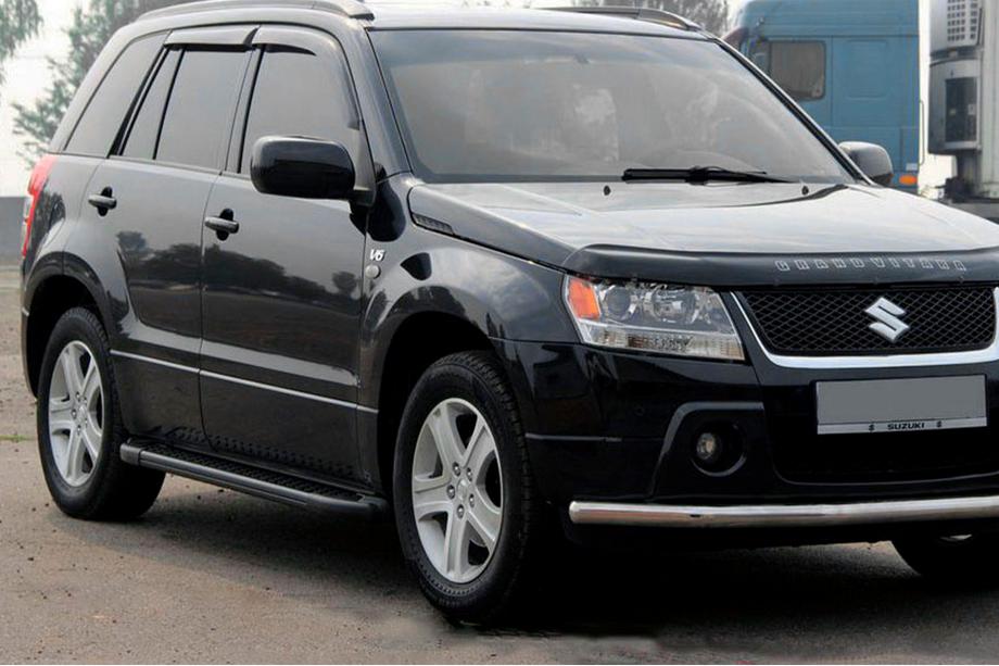 Suzuki Grand Vitara 2005-2017 Praguri Laterale Allmond Black (2 buc, Aluminiu) Image