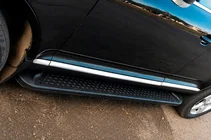 Volkswagen Touareg 2010-2018 Praguri Laterale Allmond Black (2 buc, Aluminiu) foto 2