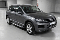 Volkswagen Touareg 2010-2018 Praguri Laterale Line (2 buc, Aluminiu) foto 1