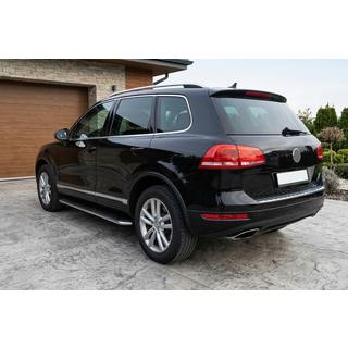 Praguri Laterale Maydos V1 (2 buc, Aluminiu si Otel Inoxidabil) Volkswagen Touareg 2010-2018 foto 1
