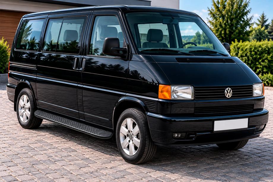 Volkswagen T4 Caravelle/Multivan 1990–2003 Praguri Laterale Bosphorus Black (2 buc, Aluminiu) Image