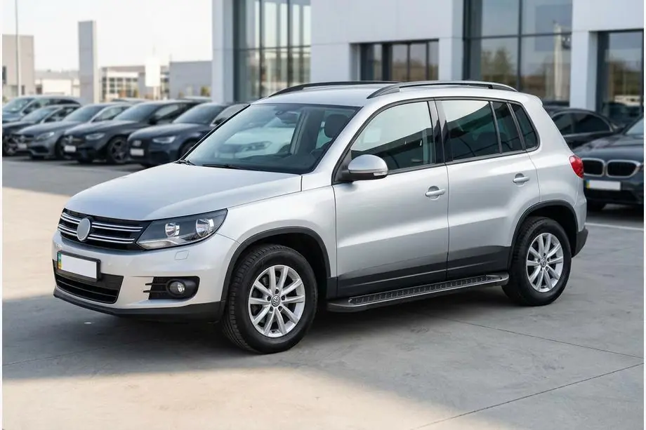 Volkswagen Tiguan 2007-2016 Praguri Laterale Allmond Black (2 buc, Aluminiu) Image