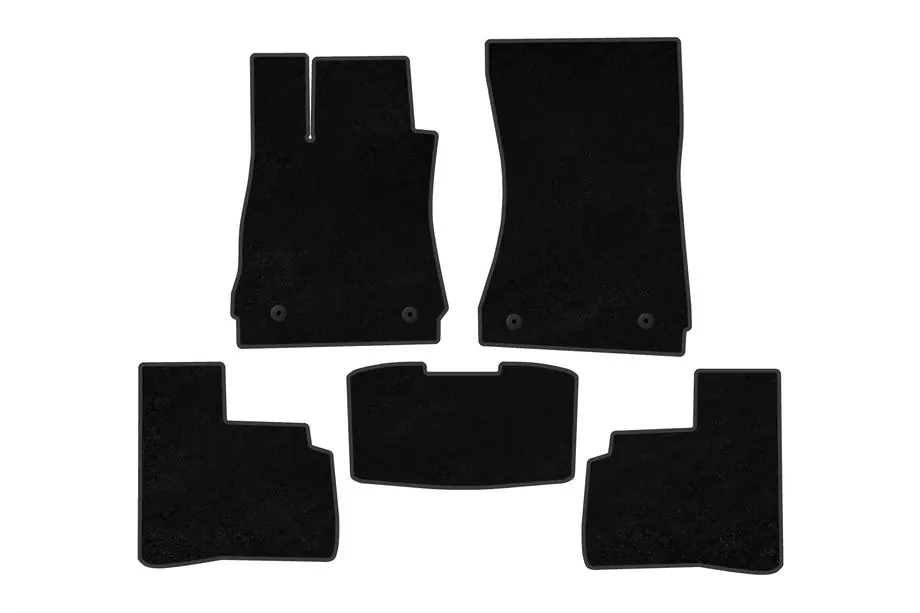 Mercedes S-class W221 2005-2013 Covorase textile Classic (Short, Negru) Foto 1