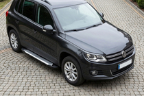 Volkswagen Tiguan 2007-2016 Praguri Laterale Line (2 buc, Aluminiu) foto 1