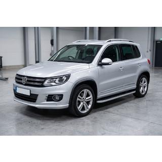 Praguri Laterale Tayga Grey (2 buc, Aluminiu) Volkswagen Tiguan 2007-2016 foto 1