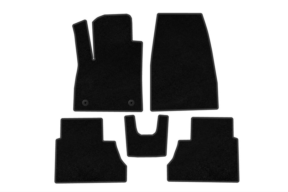 Ford Courier 2023- Covorase textile Premium (Negru) Image