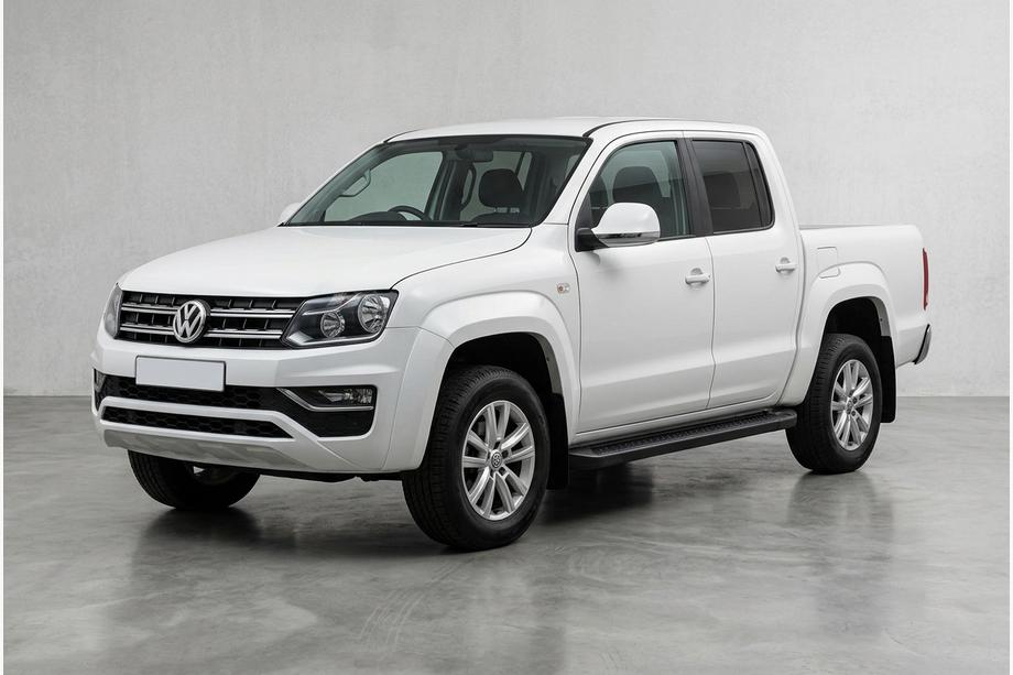 Volkswagen Amarok 2010-2022 Praguri Laterale Allmond Black (2 buc, Aluminiu) Image
