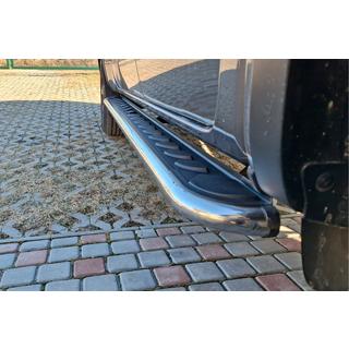 Praguri Laterale Maydos V1 (2 buc, Aluminiu si Otel Inoxidabil) Volkswagen Amarok 2010-2022 foto 1