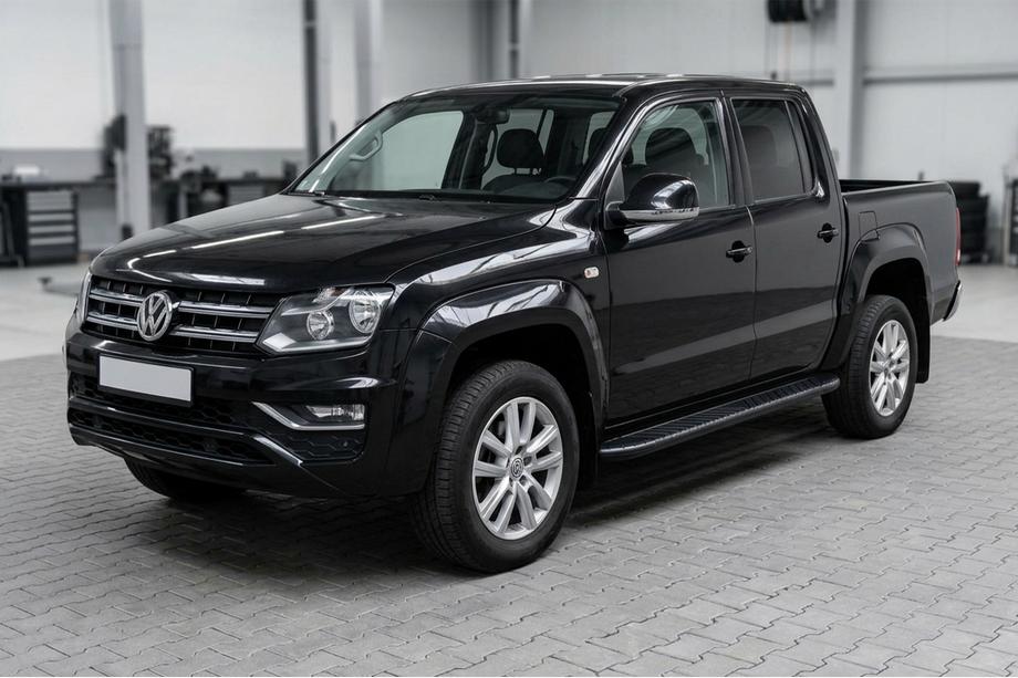 Volkswagen Amarok 2010-2022 Praguri Laterale Bosphorus Black (2 buc, Aluminiu) Image