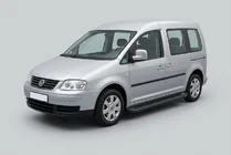 Volkswagen Caddy 2004-2010 Praguri Laterale Allmond Black (2 buc, Aluminiu) foto 1