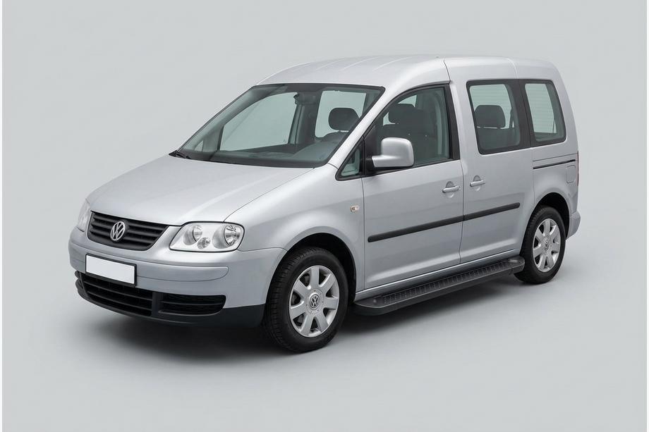 Volkswagen Caddy 2004-2010 Praguri Laterale Allmond Black (2 buc, Aluminiu) Baza Maxi Foto 1